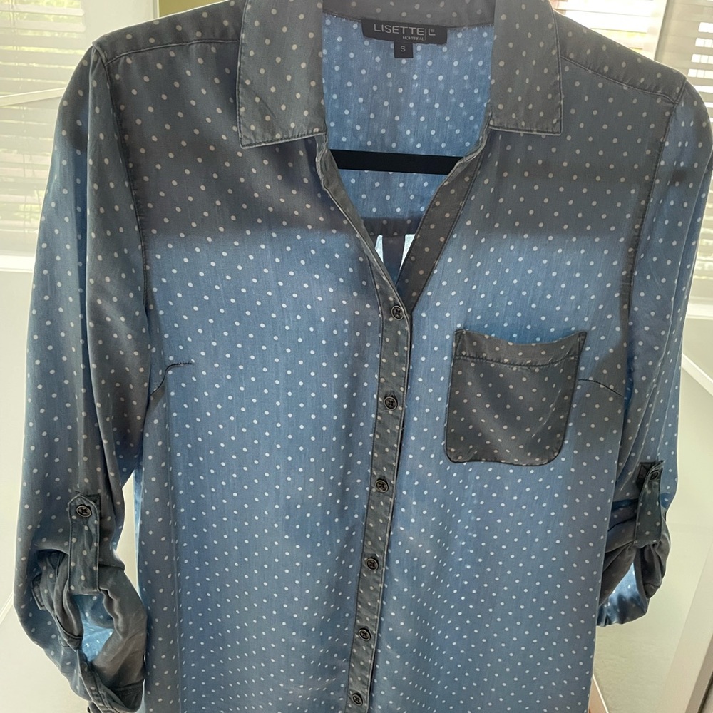 Chemise à pois